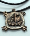 Rankų darbo bronzinis pakabukas - Jūrų užkariautojas