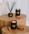 Kvapų rinkinys - Natūralios sojų vaško žvakės su mediniu dangteliu (2 vnt) 3