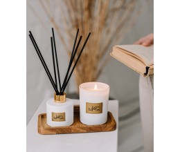 Kvapų rinkinys - aromatinė sojų vaško žvakė ir namų kvapas 3
