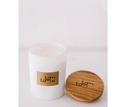 Rankų darbo sojų vaško žvakė - KAM 5 - Tabakas ir vanilė