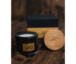 Aromatinė sojų vaško žvakė - Kedras 2