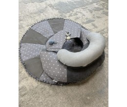žaidimų kilimėlis kūdikiui funkcionali pagalvė